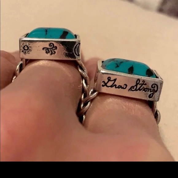 Sundance Jewelry - Turquoise Horse Ring rope ring